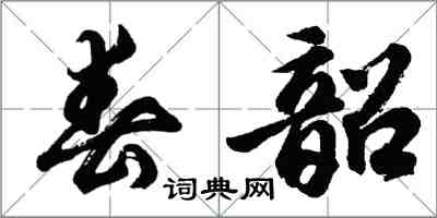 胡問遂春韶行書怎么寫