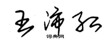 朱錫榮王沛紅草書個性簽名怎么寫