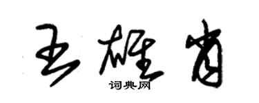 朱錫榮王雄肖草書個性簽名怎么寫