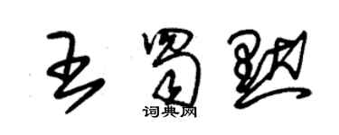 朱錫榮王蜀默草書個性簽名怎么寫