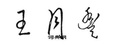 駱恆光王月豐草書個性簽名怎么寫