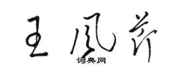 駱恆光王風芹草書個性簽名怎么寫