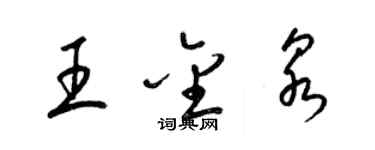 梁錦英王金泉草書個性簽名怎么寫