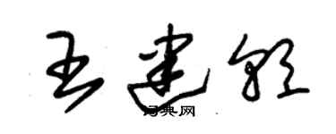 朱錫榮王建朝草書個性簽名怎么寫