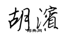 王正良胡濱行書個性簽名怎么寫