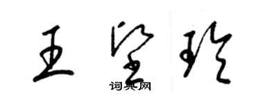 梁錦英王堅玲草書個性簽名怎么寫