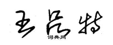 朱錫榮王呂特草書個性簽名怎么寫