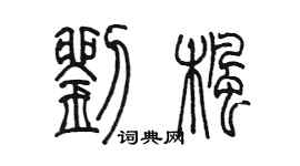 陳墨劉楓篆書個性簽名怎么寫