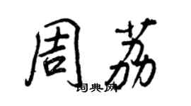 王正良周荔行書個性簽名怎么寫