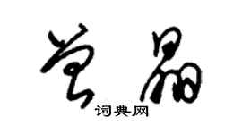 朱錫榮曾晶草書個性簽名怎么寫