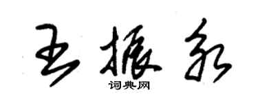 朱錫榮王振永草書個性簽名怎么寫