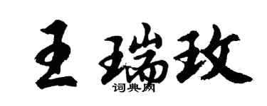 胡問遂王瑞玫行書個性簽名怎么寫