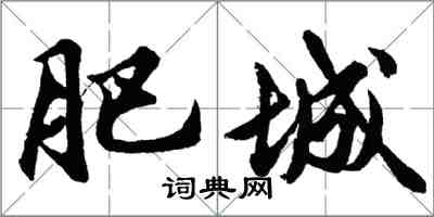 胡問遂肥城行書怎么寫