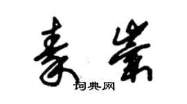 朱錫榮秦崇草書個性簽名怎么寫