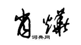 朱錫榮肖燁草書個性簽名怎么寫