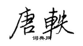 王正良唐軼行書個性簽名怎么寫