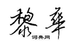 王正良黎華行書個性簽名怎么寫