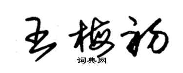 朱錫榮王梅初草書個性簽名怎么寫