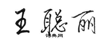 駱恆光王聰麗行書個性簽名怎么寫