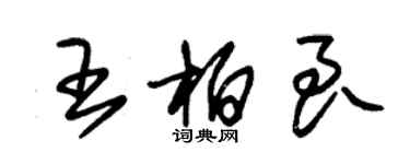 朱錫榮王柏良草書個性簽名怎么寫