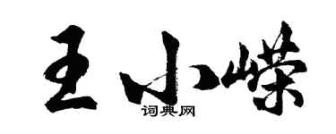 胡問遂王小嶸行書個性簽名怎么寫