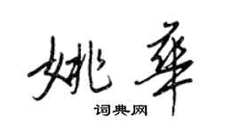 王正良姚華行書個性簽名怎么寫