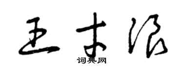 曾慶福王才浪草書個性簽名怎么寫
