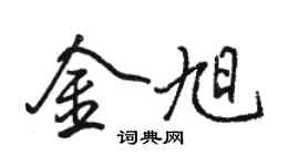駱恆光金旭行書個性簽名怎么寫