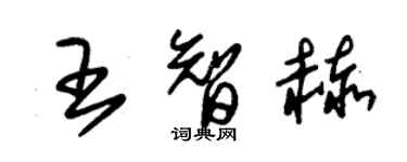 朱錫榮王智赫草書個性簽名怎么寫
