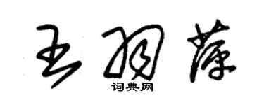 朱錫榮王羽萍草書個性簽名怎么寫