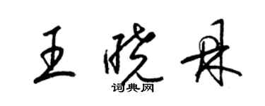 梁錦英王曉鼎草書個性簽名怎么寫