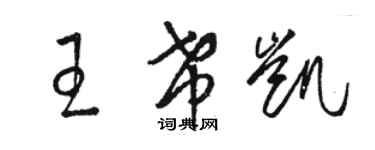 駱恆光王希凱草書個性簽名怎么寫