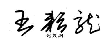 朱錫榮王耘龍草書個性簽名怎么寫