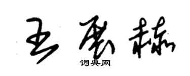 朱錫榮王展赫草書個性簽名怎么寫