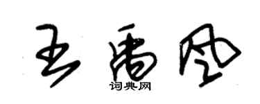 朱錫榮王禹風草書個性簽名怎么寫