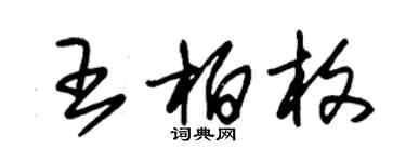 朱錫榮王柏枚草書個性簽名怎么寫