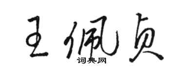 駱恆光王佩貞草書個性簽名怎么寫