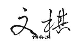 駱恆光文棋行書個性簽名怎么寫