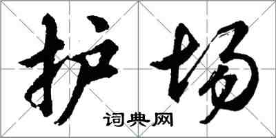 胡問遂護場行書怎么寫