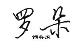 駱恆光羅朵行書個性簽名怎么寫