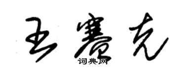 朱錫榮王賽克草書個性簽名怎么寫