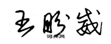 朱錫榮王盼威草書個性簽名怎么寫