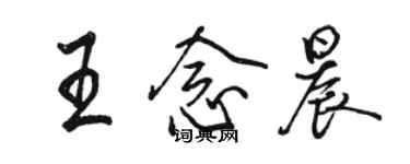 駱恆光王念晨行書個性簽名怎么寫