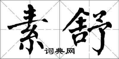 翁闓運素舒楷書怎么寫