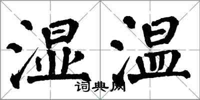 翁闓運濕溫楷書怎么寫