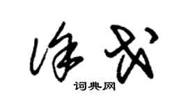 朱錫榮徐戈草書個性簽名怎么寫