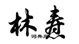 胡問遂林燾行書個性簽名怎么寫