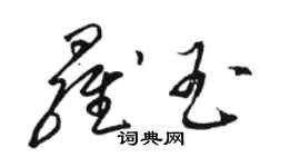 駱恆光羅玉草書個性簽名怎么寫