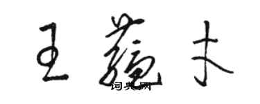 駱恆光王蘊才草書個性簽名怎么寫