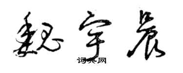 曾慶福魏宇晨草書個性簽名怎么寫